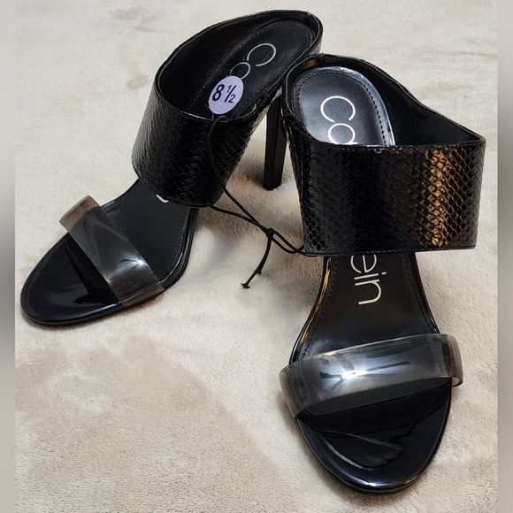 CALVIN KLEIN high Heels in color black,  US 8.5,  NEW - Picture 3 of 10